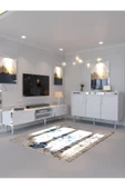 Myniture Home & Living Festival Tv Sehpası ve Konsol Beyaz Silver S-SET-1-1 thumbnail 1