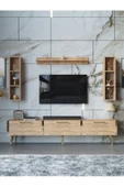 Myniture Home & Living Festival Tv Ünitesi G3008-6-Y1-D1 Gold A. Çam thumbnail 2