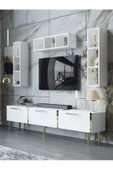 Myniture Home & Living Festival Tv Ünitesi G3007-1-Y1-D1 Gold Beyaz - 1