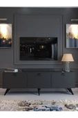 Myniture Home & Living Festival Tv Sehpası M1001-4 Antrasit Minifiks Bağlantı Dışarıdan Vida Gözükmez - 2
