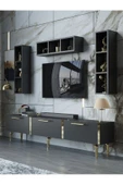 Myniture Home & Living Festival Tv Ünitesi G3007-4-Y1-D1 Gold Antasit thumbnail 1