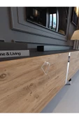 Myniture Home & Living Festival Tv Sehpası S3817-4-6 Silver Antrasit Atlantik Çam - 4