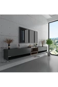 Myniture Home & Living Duvara Monte Tv Sehpası Antrasit S6104-4 thumbnail 3