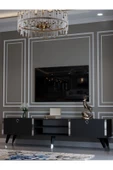 Myniture Home & Living Festival Tv Ünitesi S3030-4 Antrasit Silver detaylı Minifiks Bağlantı Tv Sehpası thumbnail 3