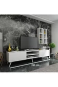 MobilyaFırsat Ideal Tv Ünitesi ve Duvar Rafıq7000-1 Beyaz - 2