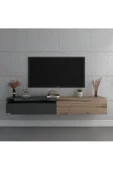 Myniture Home & Living Duvara Monte Tv Sehpası Antrasit Çırağan S6110-8 thumbnail 2