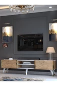 Myniture Home & Living Festival Tv Sehpası G3830-6-1 Gold Beyaz Atlantik Çam thumbnail 3