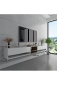 Myniture Home & Living Duvara Monte Tv Sehpası Beyaz S6104-1 thumbnail 3