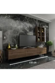 MobilyaFırsat Ideal Tv Ünitesi Duvar Raflı Q7803-2 Ceviz thumbnail 2