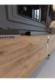 Myniture Home & Living Festival Tv Sehpası G3817-6 Gold Atlantik Çam thumbnail 4