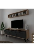 Myniture Home & Living Icon Raflı Tv Ünitesi Q3029-6 Kulplu Dolaplı Modern Tv Sehpası - 4