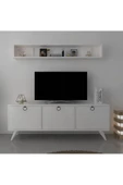 Myniture Home & Living Icon Raflı Tv Ünitesi Q3029-1 Kulplu Dolaplı Modern Tv Sehpası thumbnail 2