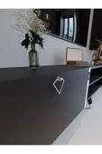 Myniture Home & Living Festival Tv Ünitesi S3009-4 Antrasit - Silver Detaylı Minifiks Bağlantı Tv Sehpası Ve Duvar Rafı - 4