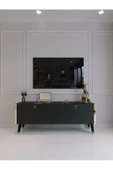 Myniture Home & Living Festival Tv Sehpası G6305-4 Antrasit Gold detaylı Minifiks Bağlantı Tv Ünitesi thumbnail 2