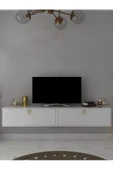 Myniture Home & Living Duvara Monte Tv Sehpası Beyaz S6201-1 - 3