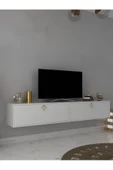 Myniture Home & Living Duvara Monte Tv Sehpası Beyaz S6201-1 - 2