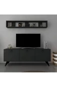 Myniture Home & Living Raflı Tv Ünitesi Kulplu Dolaplı Modern Tv Sehpası Q3029-4 thumbnail 2