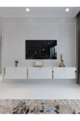 Myniture Home & Living Festival Duvara Monte Tv Sehpası Beyaz G10017-1 thumbnail 2