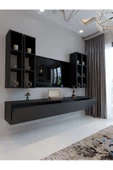 Myniture Home & Living Festival Tv Sehpası Q6401-4 Antrasit Minifiks Bağlantı Duvara Monte Tv Ünitesi thumbnail 3