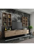 MobilyaFırsat Ideal Tv Ünitesi Duvar Raflı Q7802-3 Çırağan - 2
