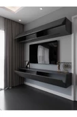 Myniture Home & Living Duvara Monte Tv Sehpası Antrasit S6112-4 thumbnail 2