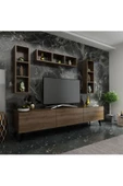 MobilyaFırsat Ideal Tv Ünitesi Duvar Rafı Q7007-2 Ceviz thumbnail 1