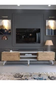 Myniture Home & Living Festival Tv Sehpası G3830-6-1 Gold Beyaz Atlantik Çam thumbnail 2