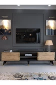 Myniture Home & Living Festival Tv Sehpası G3830-4-6 Gold Antrasit A. Çam thumbnail 2