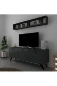 Myniture Home & Living Raflı Tv Ünitesi Kulplu Dolaplı Modern Tv Sehpası Q3029-4 thumbnail 1
