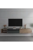 Myniture Home & Living Duvara Monte Tv Sehpası S6111-7 Çırağan Antrasit Çırağan thumbnail 2