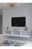 Myniture Home & Living Festival Duvara Monte Tv Sehpası Beyaz G10017-1 thumbnail 4