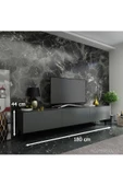 Myniture Home & Living Festival Tv Ünitesi Q3017-4 Antrasit Minifiks Bağlantı Dışarıdan Vida Gözükmez - 2