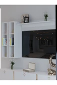 Myniture Home & Living Festival Duvar Rafı R2-1 Beyaz - Tv ünitesi rafı - Duvar Rafı - 3