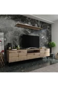 MobilyaFırsat Ideal Tv Ünitesi Duvar Raf Ve Duvar Dolaplı Q7027-3 Çırağan - 1
