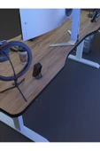 Myniture Home & Living Çift Motor Elektrikli Yükseklik Ayarlı Oyuncu Masa 36 mm Kalınlık - 180X90 cm DA50001-6-4-180 - 4