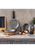 SCHAFER Eternal Derin Tencere 18Cm+Sahan 18Cm+Tava18Cm-Gri - 1