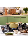 SCHAFER Fiesta Seramik Derin Tencere 20 Cm-Yeşil - 7