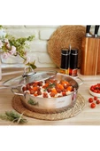 SCHAFER Held Çelik Basık Tencere-30 Cm-2 Prç.-Inox - 1