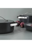 SCHAFER Moonlight 7 Parça Seramik Tencere Seti-Siyah - 4