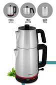 GOLDMASTER Selvi 2200 Watt Çift Isıtıcılı Paslanmaz Çelik Çay Makinesi Ve Su Isıtıcısı - 4