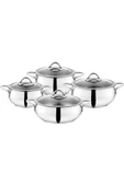 SCHAFER Cookhaus Çelik Tencere Seti 8 Parça Inox - 2
