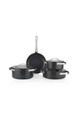 SCHAFER Moonlight 7 Parça Seramik Tencere Seti-Siyah - 7
