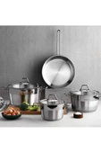 SCHAFER Vals 7 Parça Çelik Tencere Seti Inox - 1