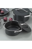 SCHAFER Moonlight 7 Parça Seramik Tencere Seti-Siyah - 2