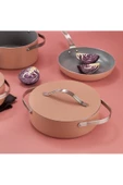 SCHAFER 7 Parça Seramik Tencere Seti-Rosegold - 2