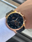 Ferro Çelik Kordon İç Fonksiyonlar Aktif Takvimli 30 Mt Su Geçirmez Erkek Kol Saat EFM31916-R thumbnail 3