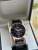 Ferro Çelik Kordon İç Fonksiyonlar Aktif Takvimli 30 Mt Su Geçirmez Erkek Kol Saat EFM31916-R thumbnail 1