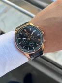 Ferro Çelik Kordon İç Fonksiyonlar Aktif Takvimli 30 Mt Su Geçirmez Erkek Kol Saat EFM11171-R thumbnail 4