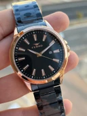 Ferro Çelik Kordon Takvimli Kadran 30 Mt Suya Dayanıklı Erkek Kol Saat EFM11930-R - 3