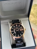 Ferro Çelik Kordon Takvimli Kadran 30 Mt Suya Dayanıklı Erkek Kol Saat EFM11911-XJ thumbnail 1